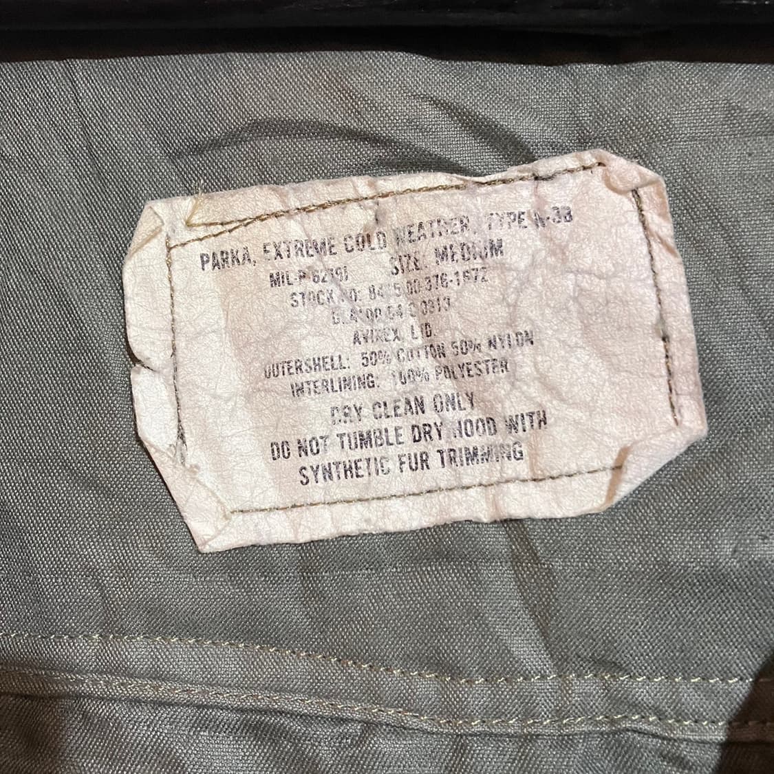 아비렉스 워크 n3b 야상점퍼 상품이미지5