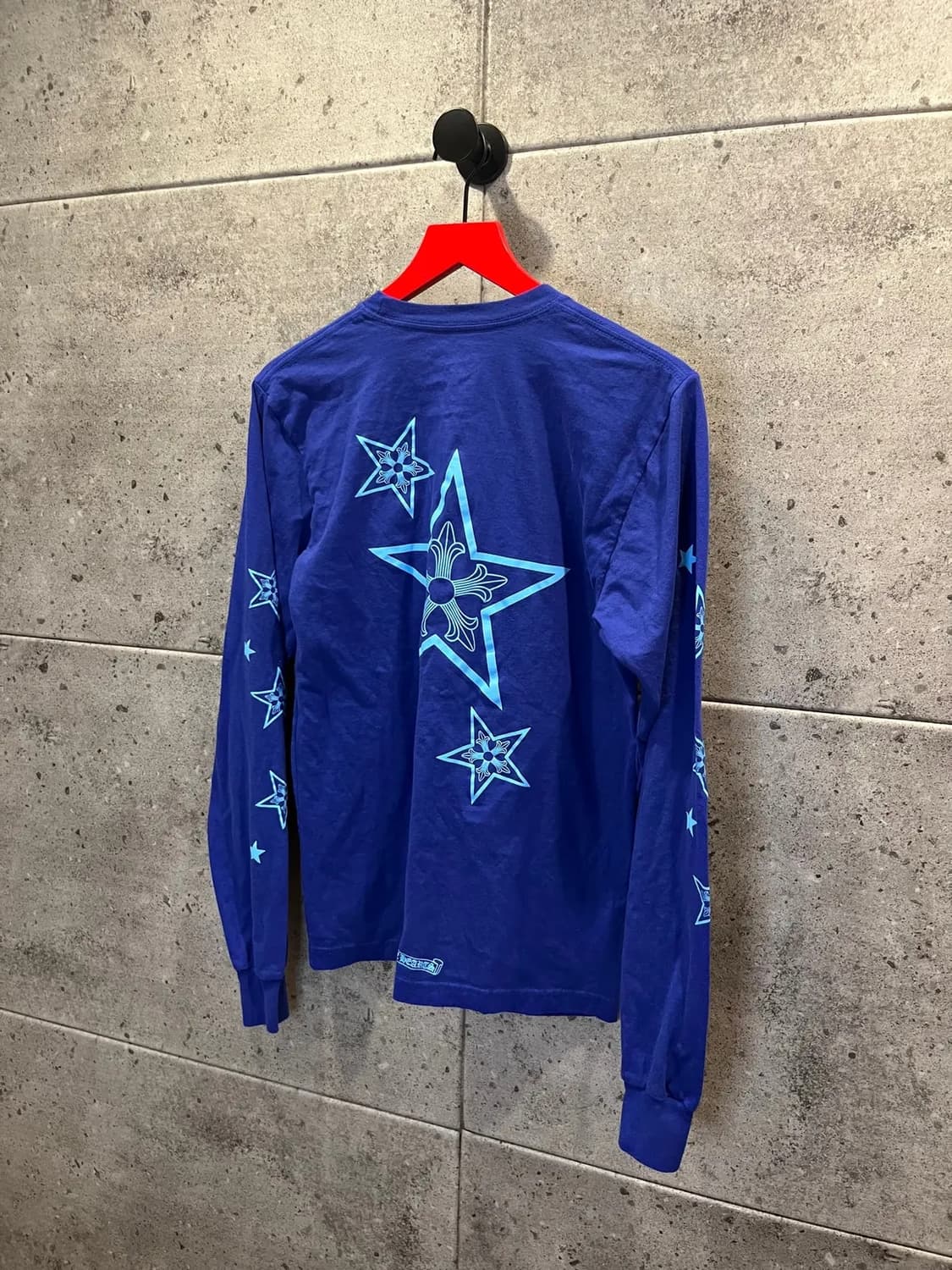 [정품] 크롬하츠 STAR POCKET L/S TEE BLUE M 상품이미지4