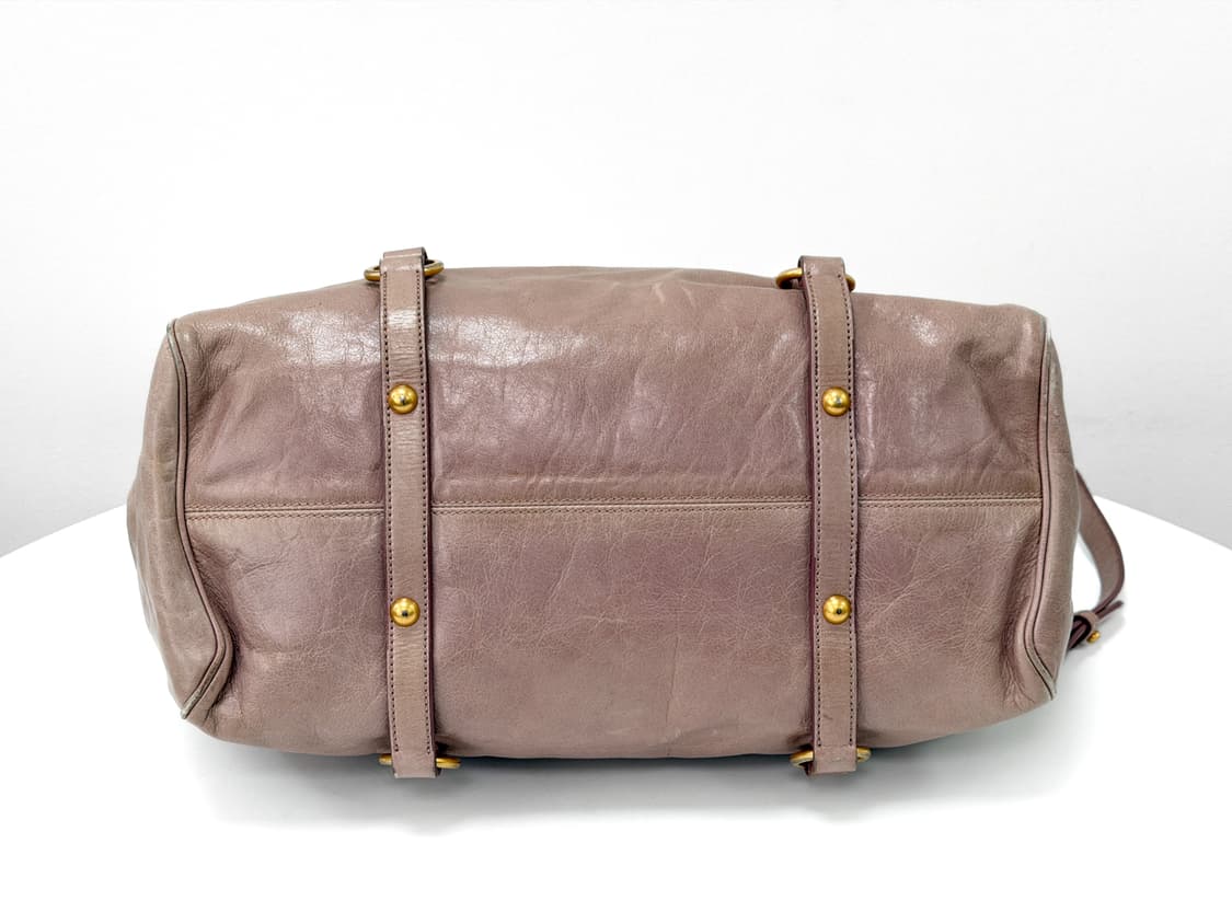 미우미우 비텔로 샤인 더스티 핑크 리본 2WAY 백 상품이미지7