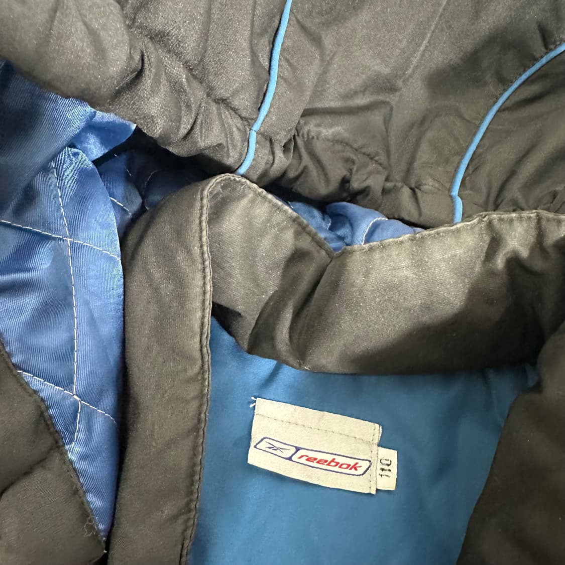 110 리복 블랙 백로고 올드스쿨 후드 점퍼 상품이미지6