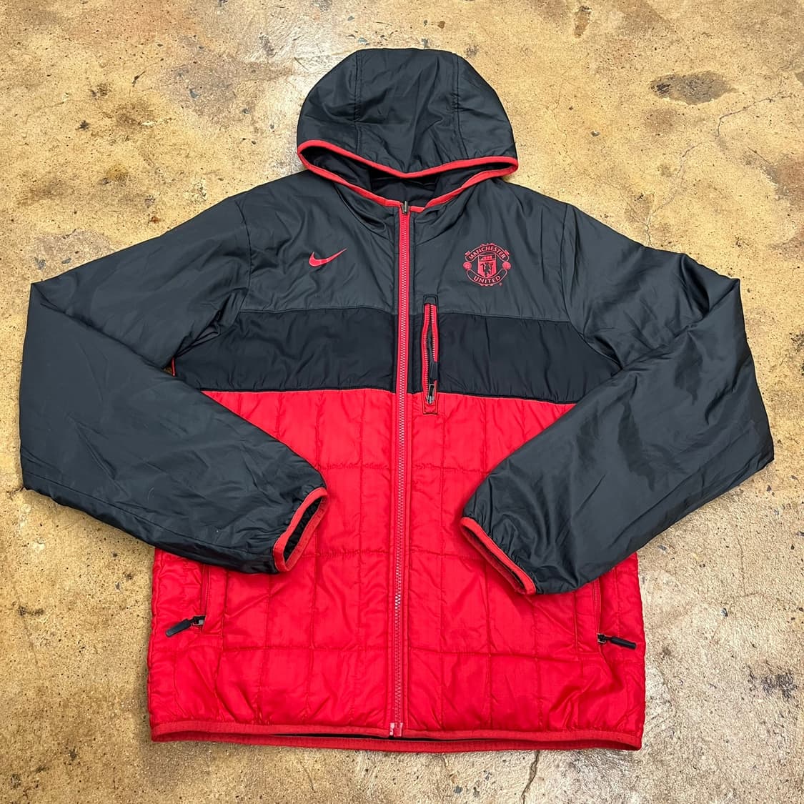[정품/95,m] 나이키 맨유 리버시블 양면 패딩 자켓 b8 상품이미지7