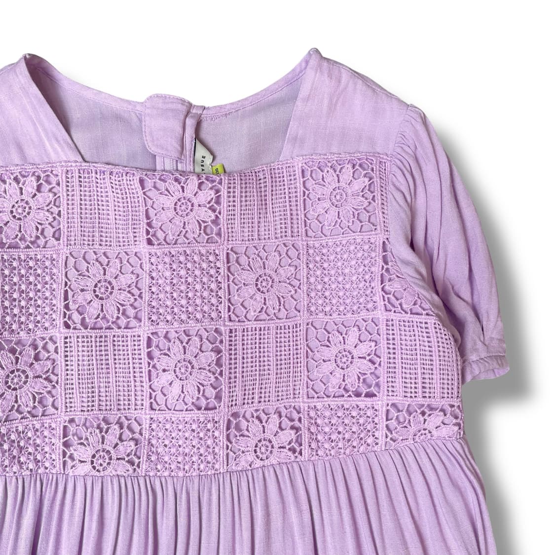 컬리수 키즈 연보라 플라워 펀칭 롱 원피스 130 상품이미지3