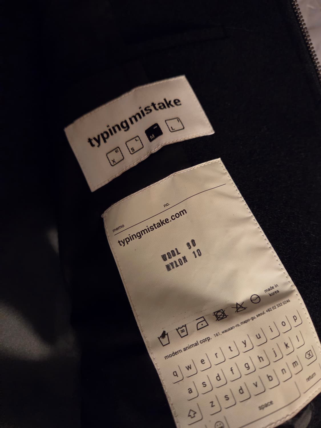 타이핑 미스테이크 울자켓 상품이미지3