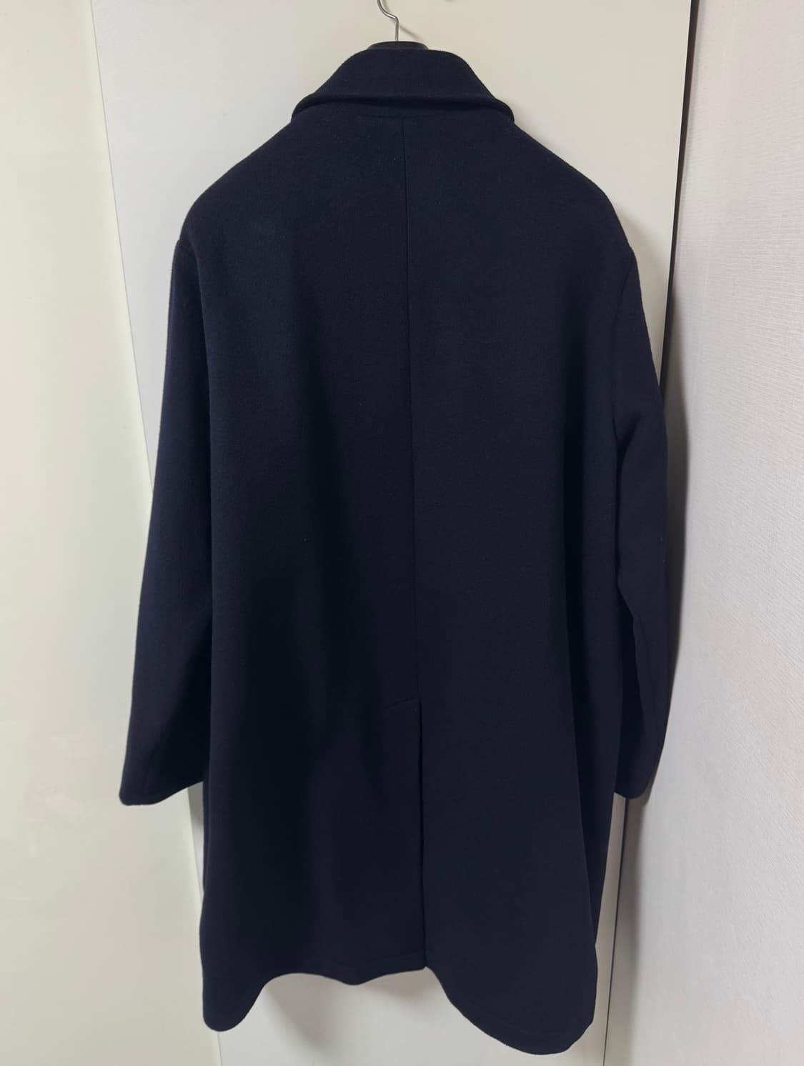 [105~110]라이풀 미니멀가먼츠 발마칸 코트 네이비 상품이미지8