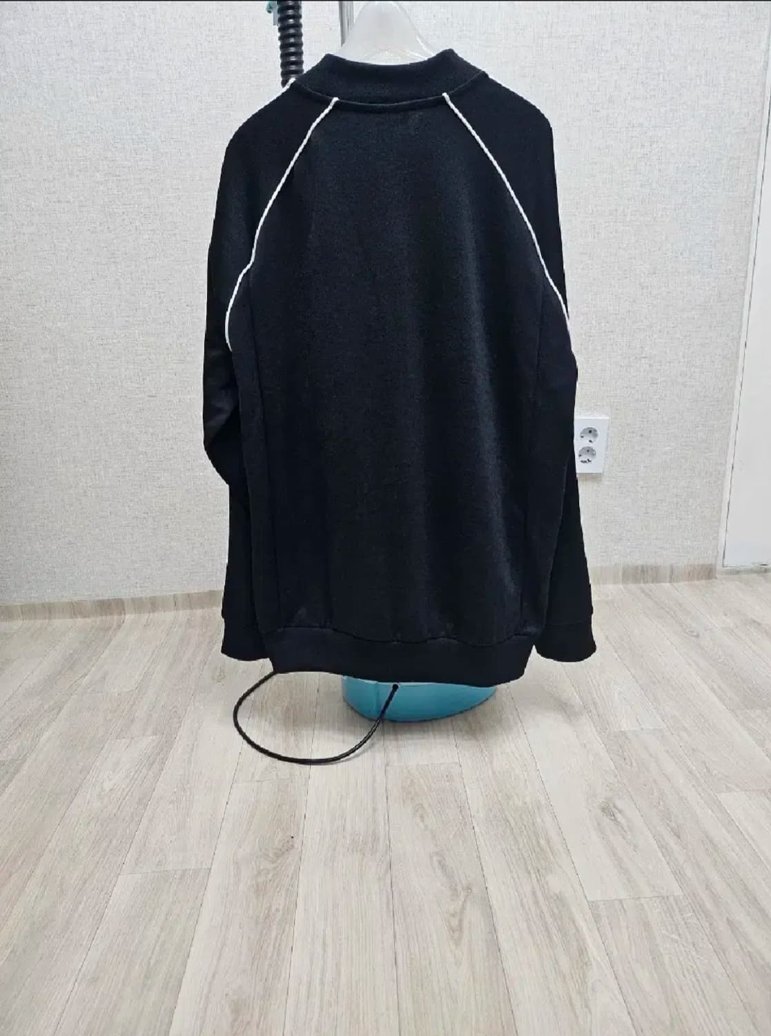(115~120)4XL☆초대장급☆아디다스 슈퍼스타2중지퍼[검흰]트랙탑져지 상품이미지7