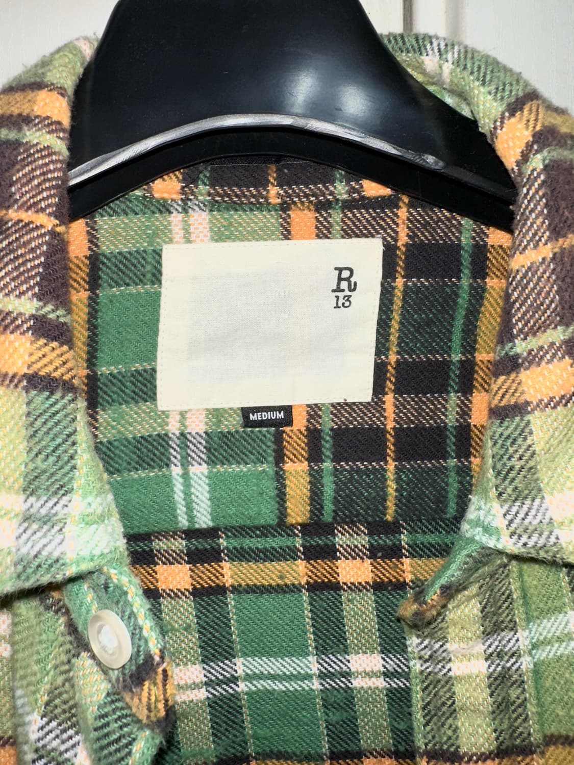 R13 체크셔츠 변우석 착용 급처 m 상품이미지6