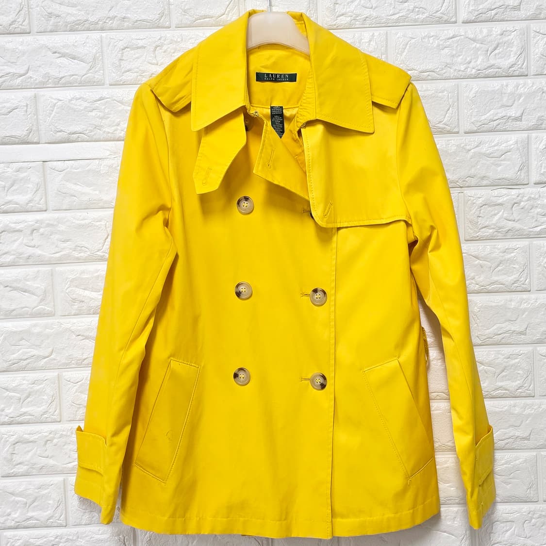 택포// 폴로랄프로렌 옐로우 트렌치코트 S 상품이미지1