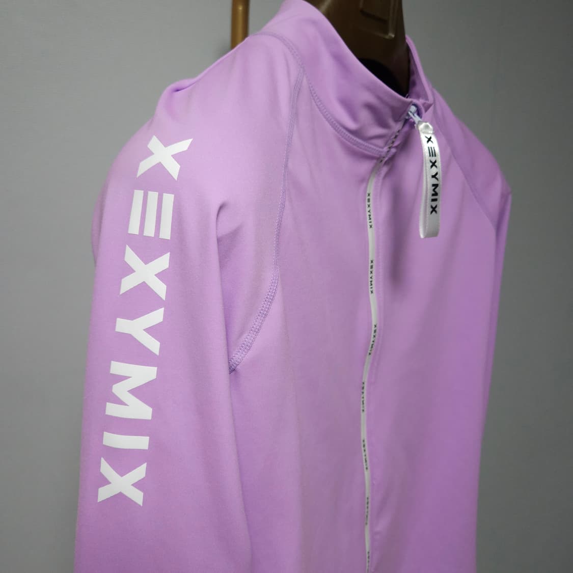 XL ) 젝시믹스 여성 집업 래쉬가드 연보라 상품이미지4