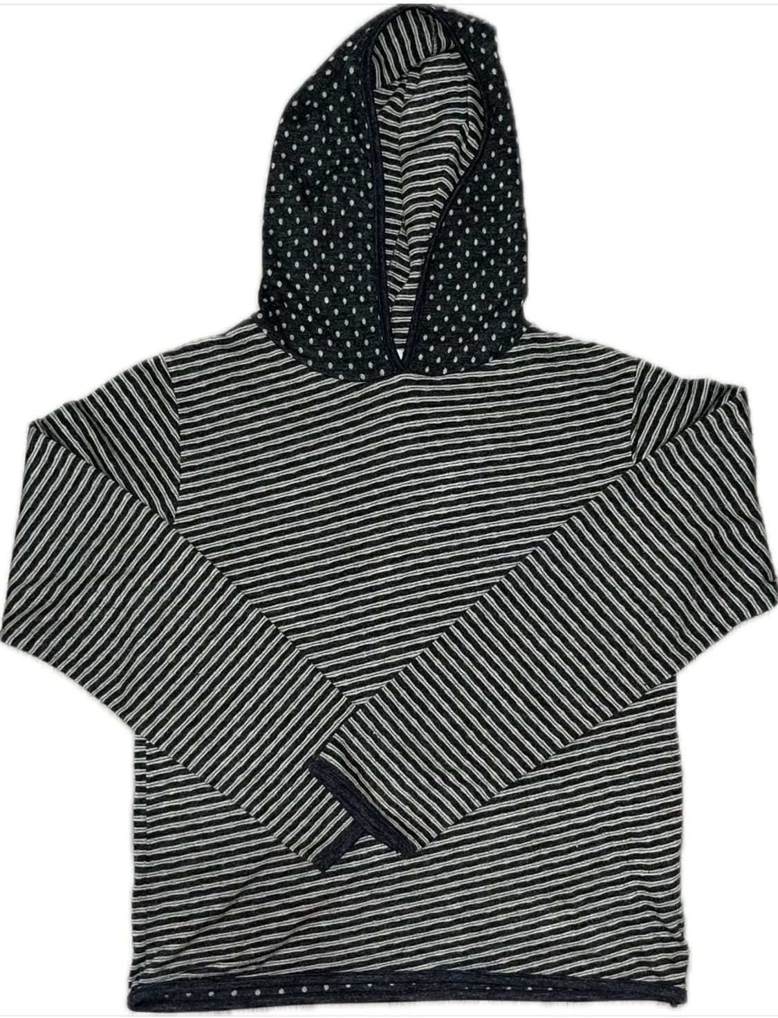 페스토 도트 스트라이프 후디 티셔츠 다크문 상품이미지2