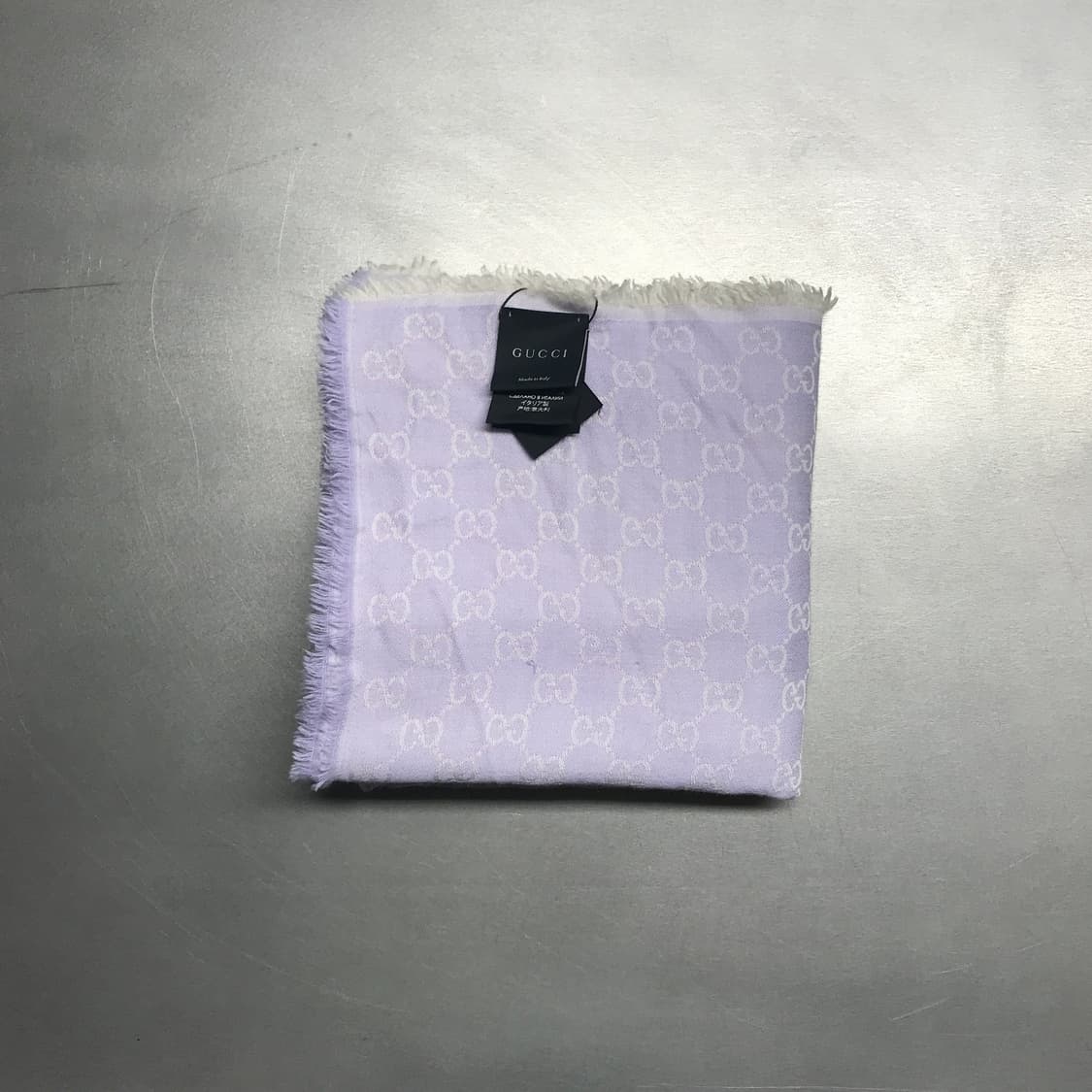 구찌 실크 혼방 스카프 퍼플 상품이미지2