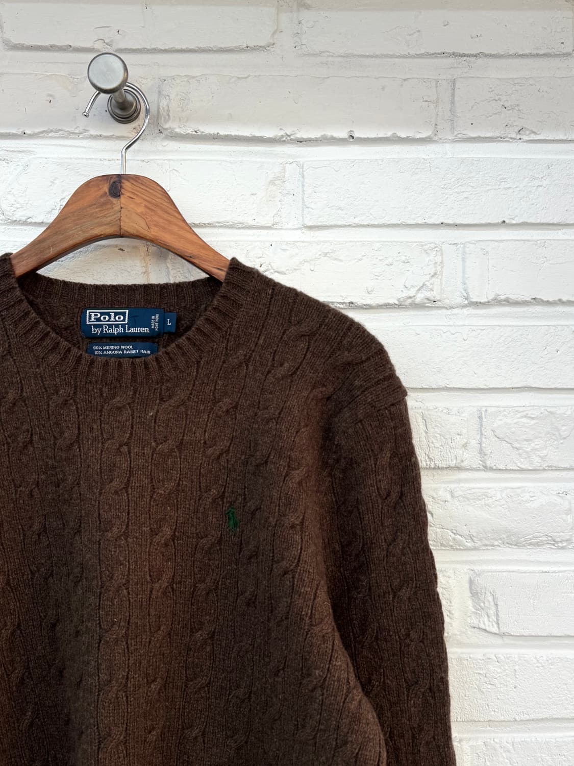 폴로 브라운 앙고라울 니트 상품이미지4