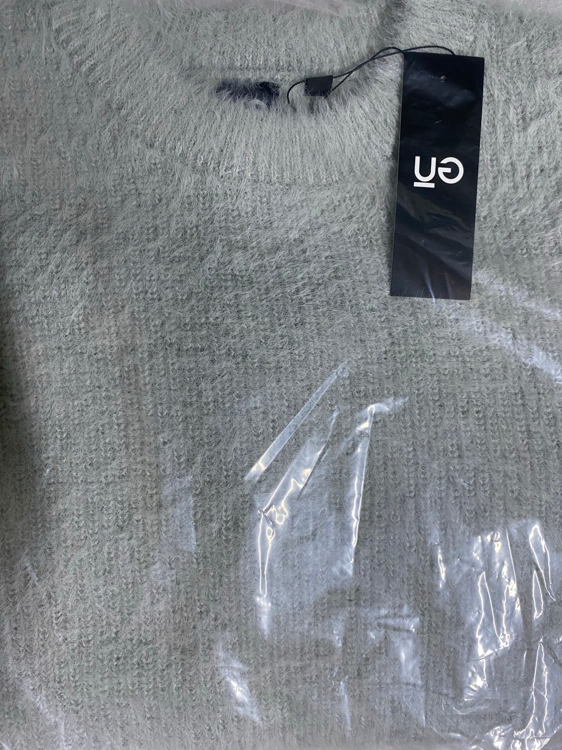 [XXL] 25 신상 GU 언더커버 UG 샤기 크루넥 니트 그레이 상품이미지5