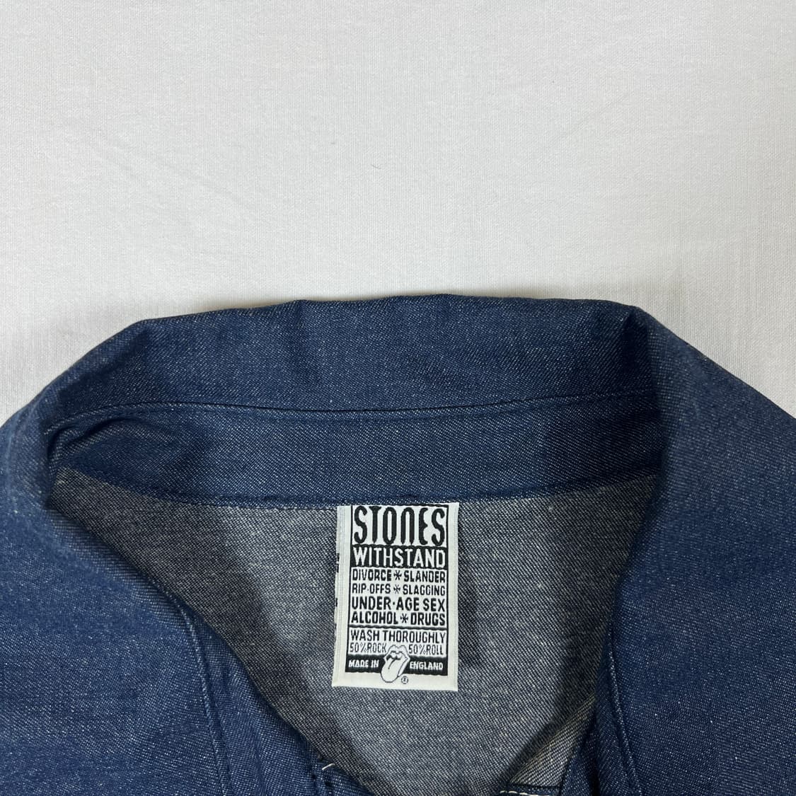 90‘s 94년도 롤링스톤스 밴드 94/95 투어 데님 초어자켓 상품이미지9