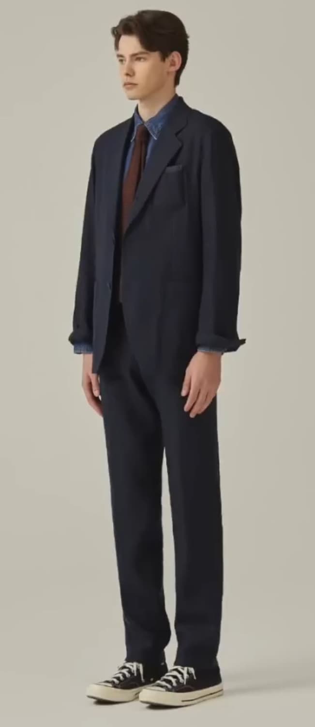 캠브리지 멤버스 아놀 린넨 릴렉스 셋업 수트 95사이즈 상품이미지2