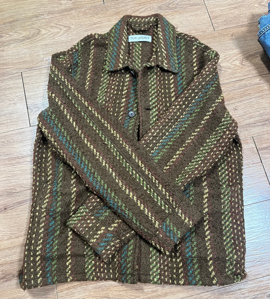 아워레가시 아카이브 박스 자켓 재즈 울 칼레이도스코프 상품이미지1