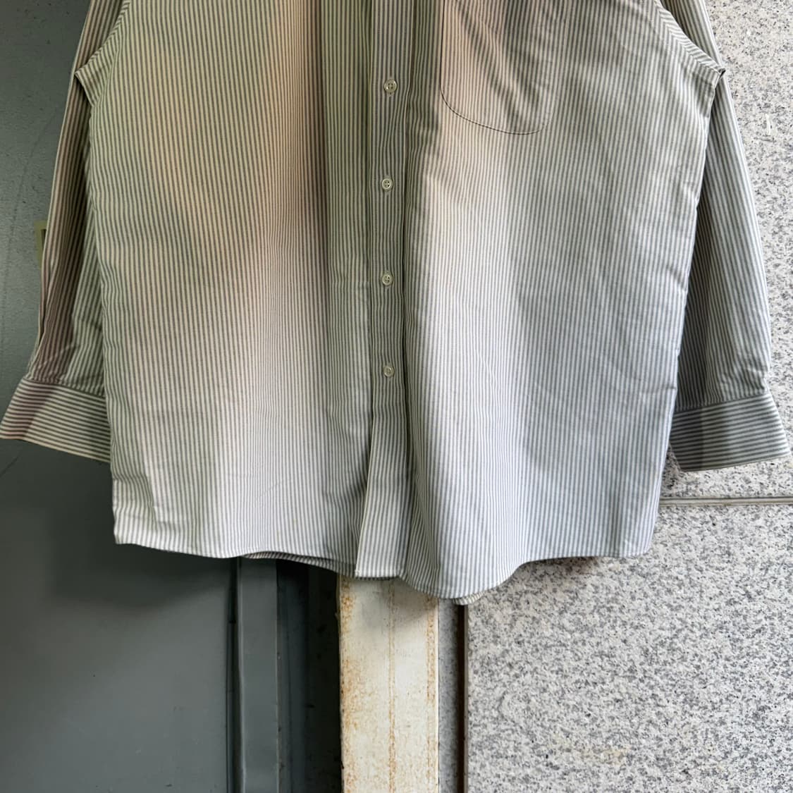 엘엘빈 스트라이프 패턴 포켓 셔츠 상품이미지5