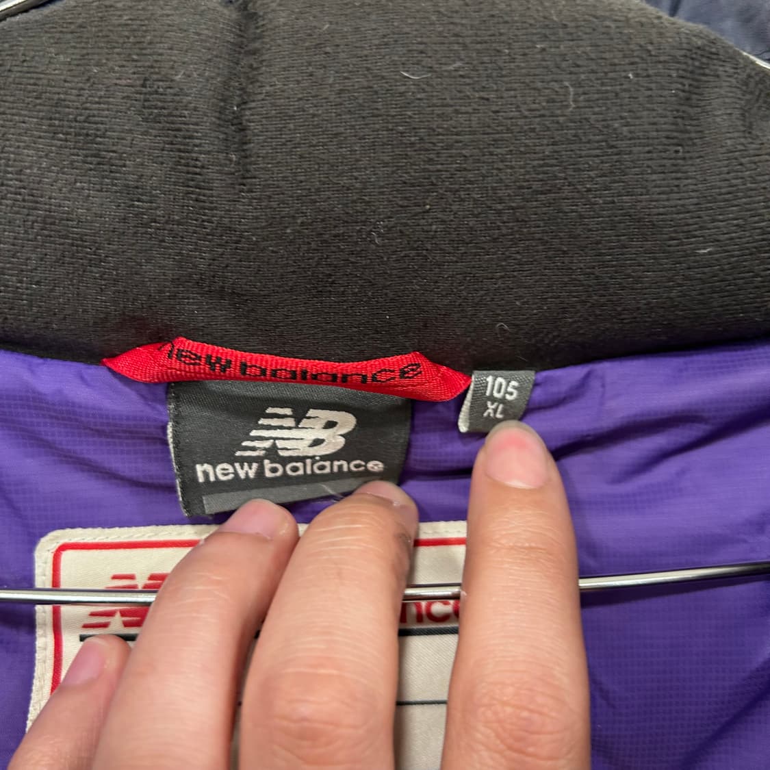 뉴발란스 덕다운 배색 후드탈착 하이킹 패딩 상품이미지3