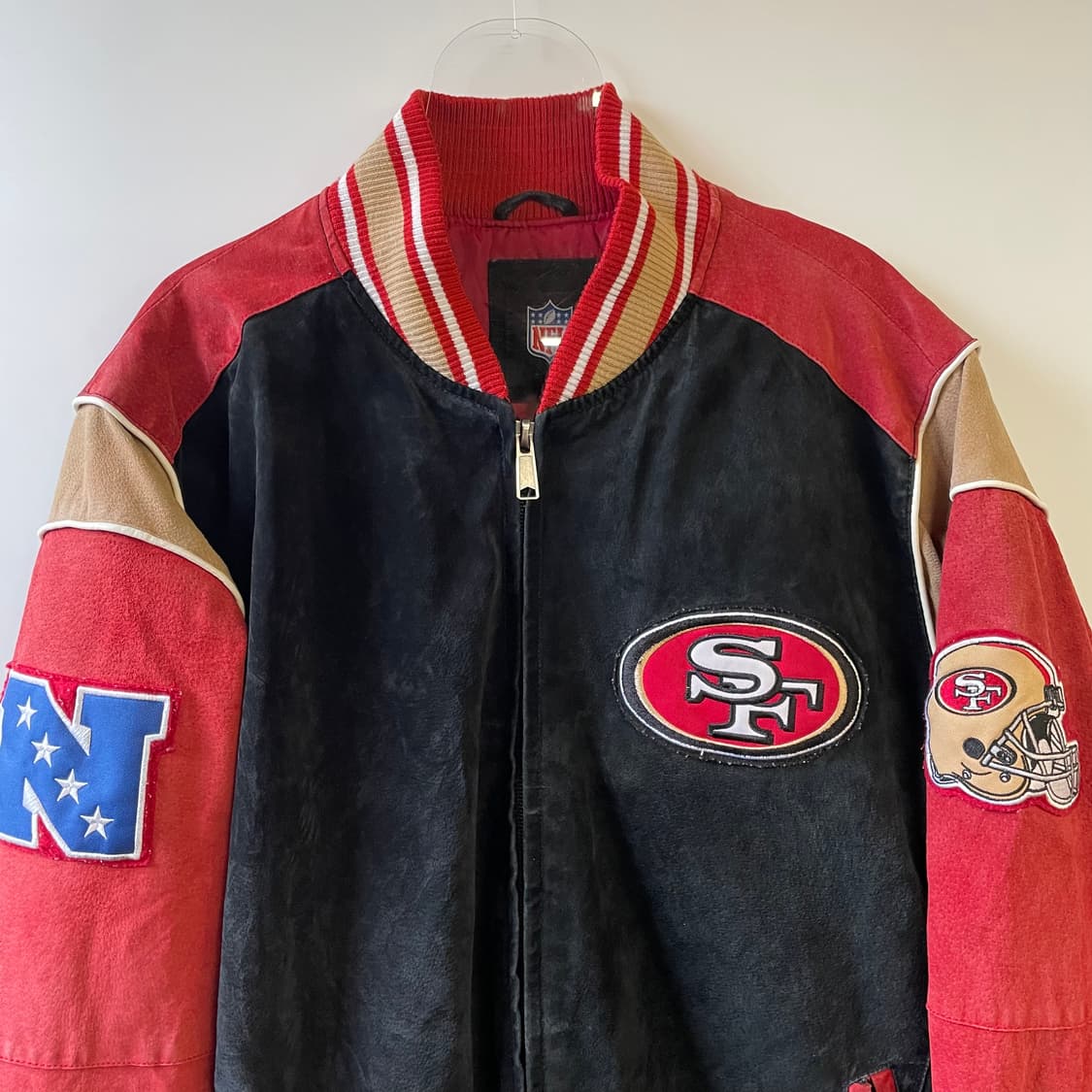 앤에프엘 포티 나이너스 가죽 스웨이드 봄버자켓 상품이미지3