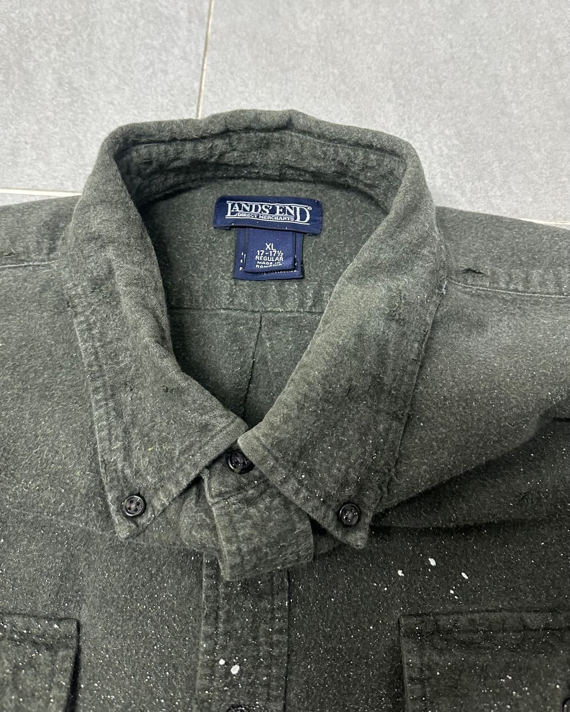 (2XL)빈티지 울 커스텀 셔츠-M2004 상품이미지5