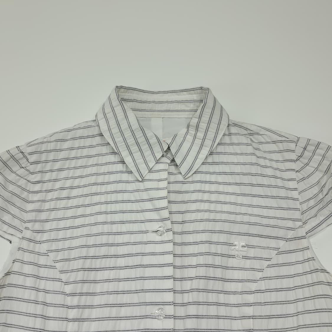 CL994 M 꾸레주 90s 일본판 시어서커 모던 스트라이프 원피스 상품이미지2