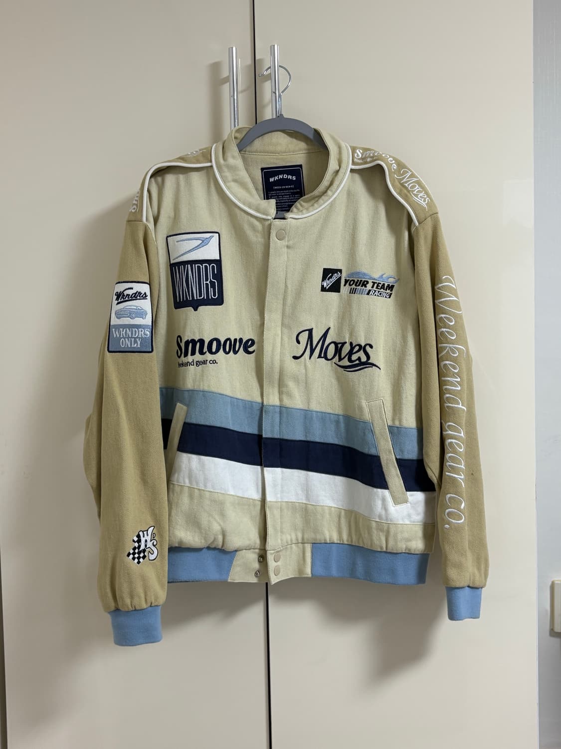 위캔더스 레이싱 자켓 SM RACING JK (BEIGE) M 상품이미지1
