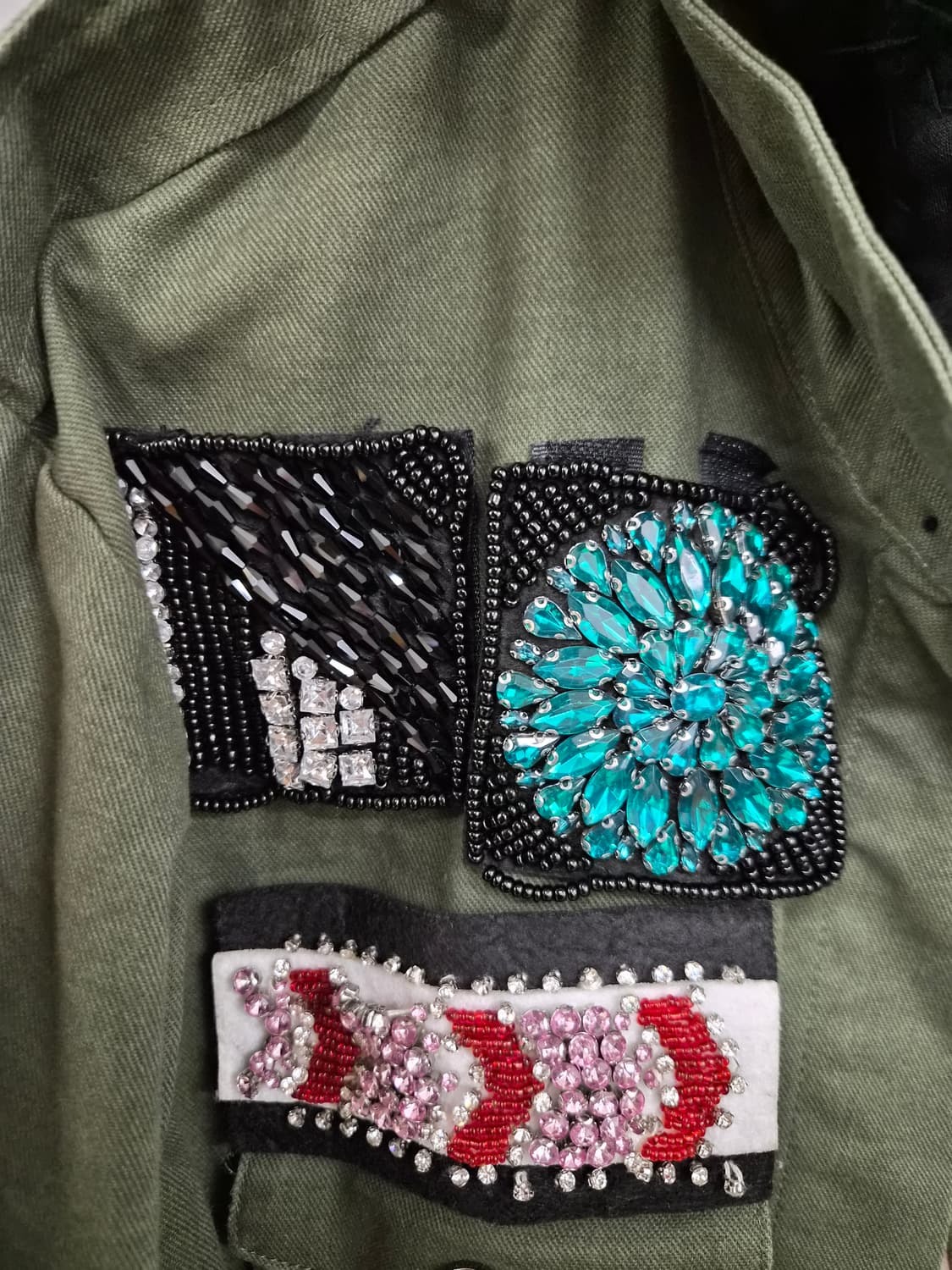 큐빅 빈티지 야상 상품이미지6