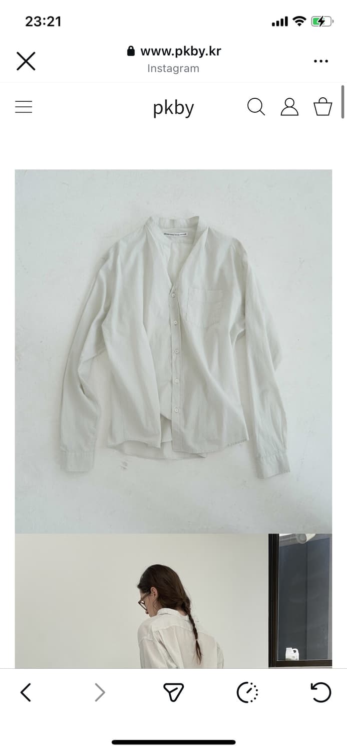 [구매] pkby Airy 100s cotton shirts 삽니다 상품이미지2