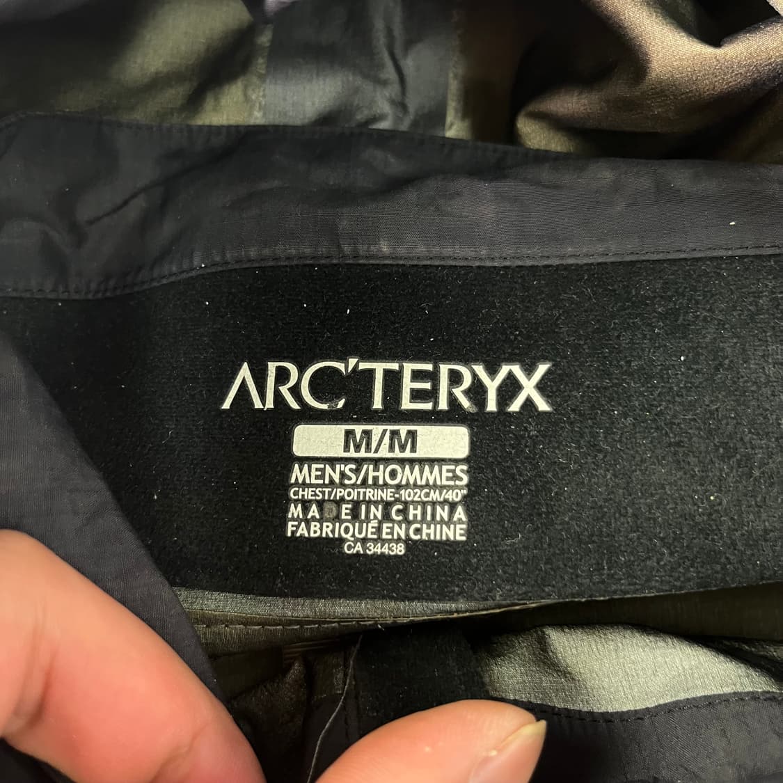 100 아크테릭스 세타 1세대 AR 블랙 바람막이 자켓 상품이미지5