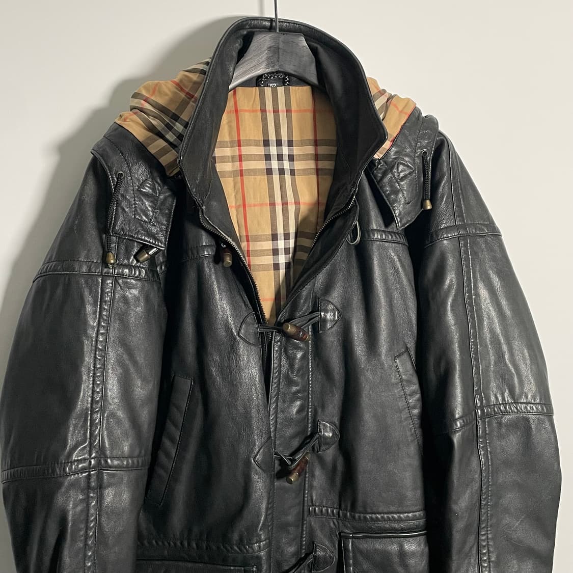 버버리 리얼레더 후드 더플 코트 (on.596)   상품이미지2