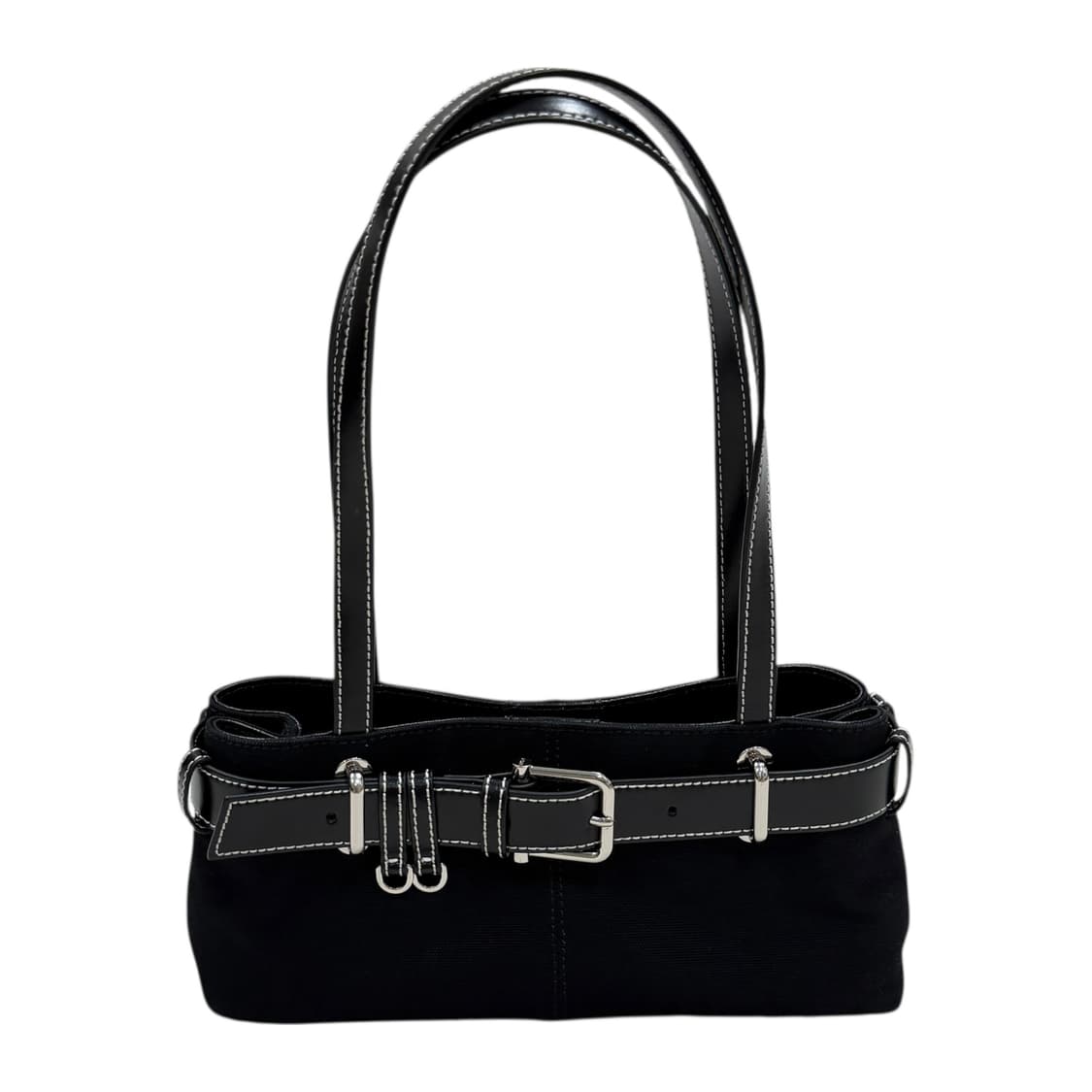 OSOI 오소이 숄더 버클 미니 캔버스백 가방 블랙 상품이미지1