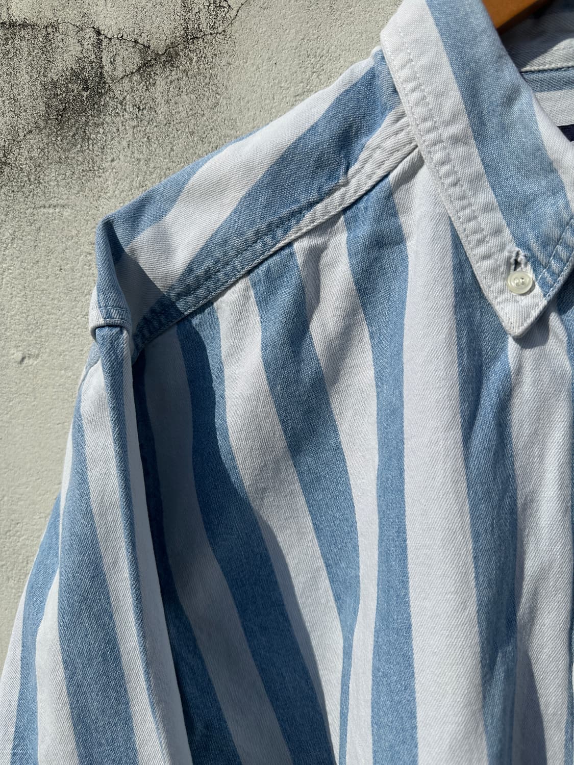 [XL] 00s GAP 올드 갭 스트라이프 트윌코튼 셔츠 상품이미지7