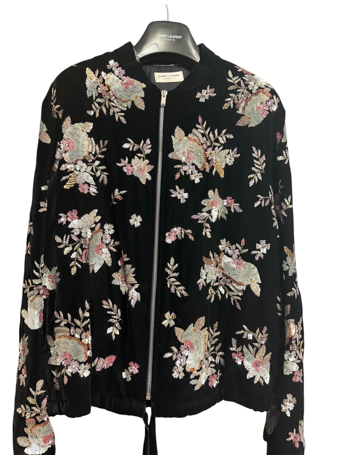 (BTS V 착장)생로랑 바시티 블랙 자켓 상품이미지3