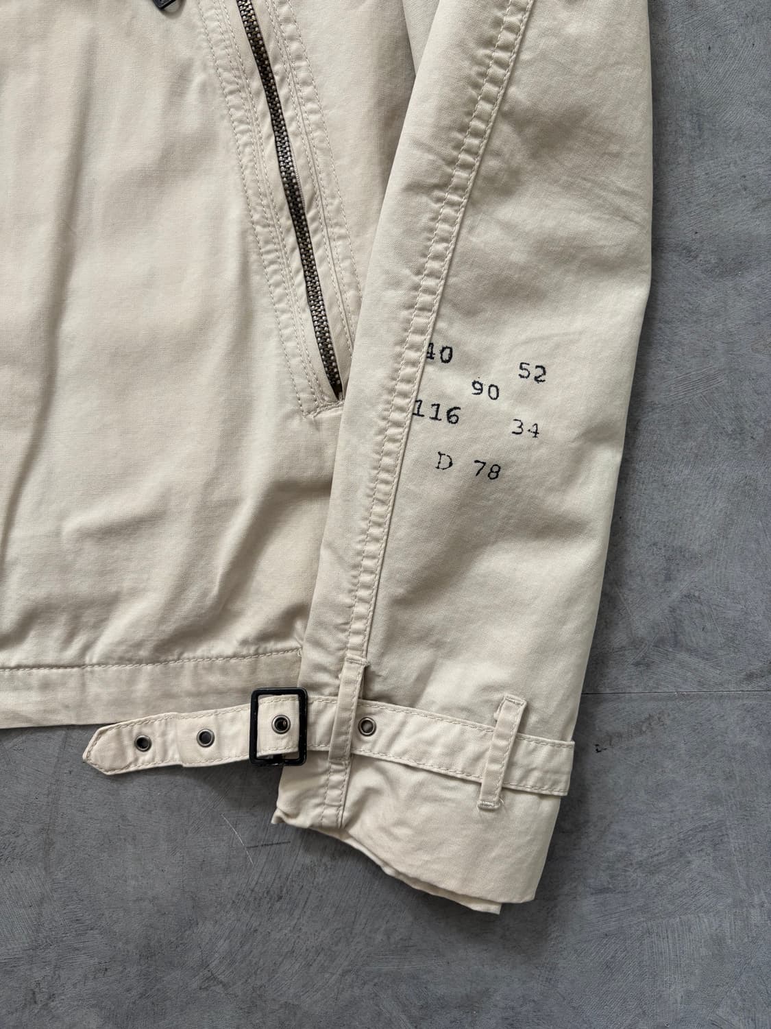 Diesel 디젤 아이보리 코튼 봄버 자켓 상품이미지5