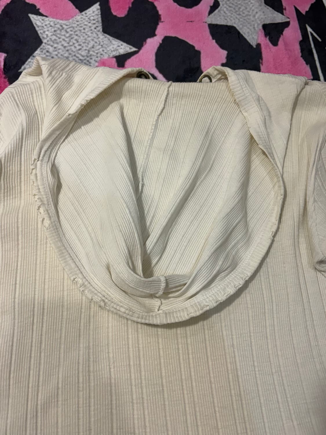 Grunge damage eyelet hood long sleeve 상품이미지9