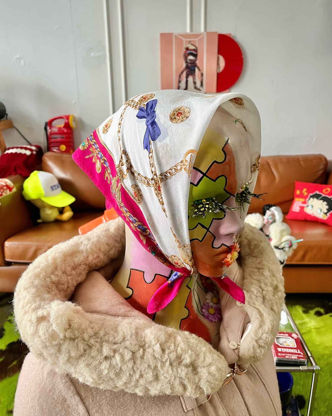 70-80s Old CELINE Archive Bandana Scarf 상품이미지2