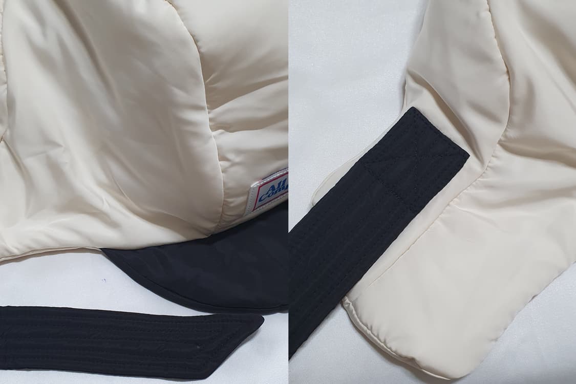 라이트베이지 올인컴플리트 판다 패딩 바라크라바 모자  상품이미지7