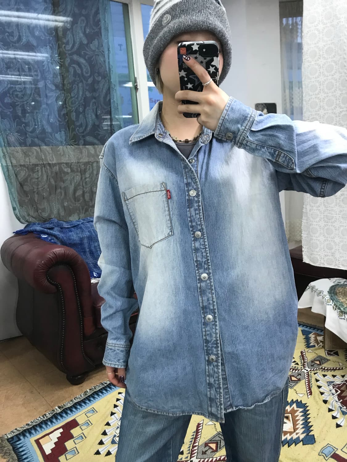 리바이스 워시드 데님 셔츠 (Z1037) 상품이미지1