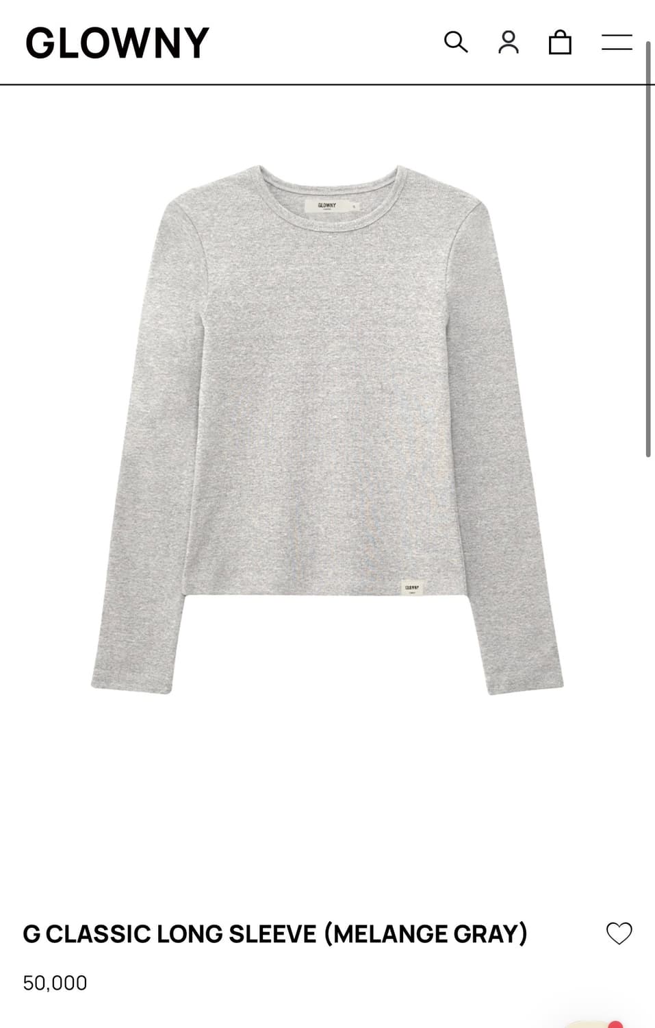 글로니 g classic long sleeve 상품이미지1