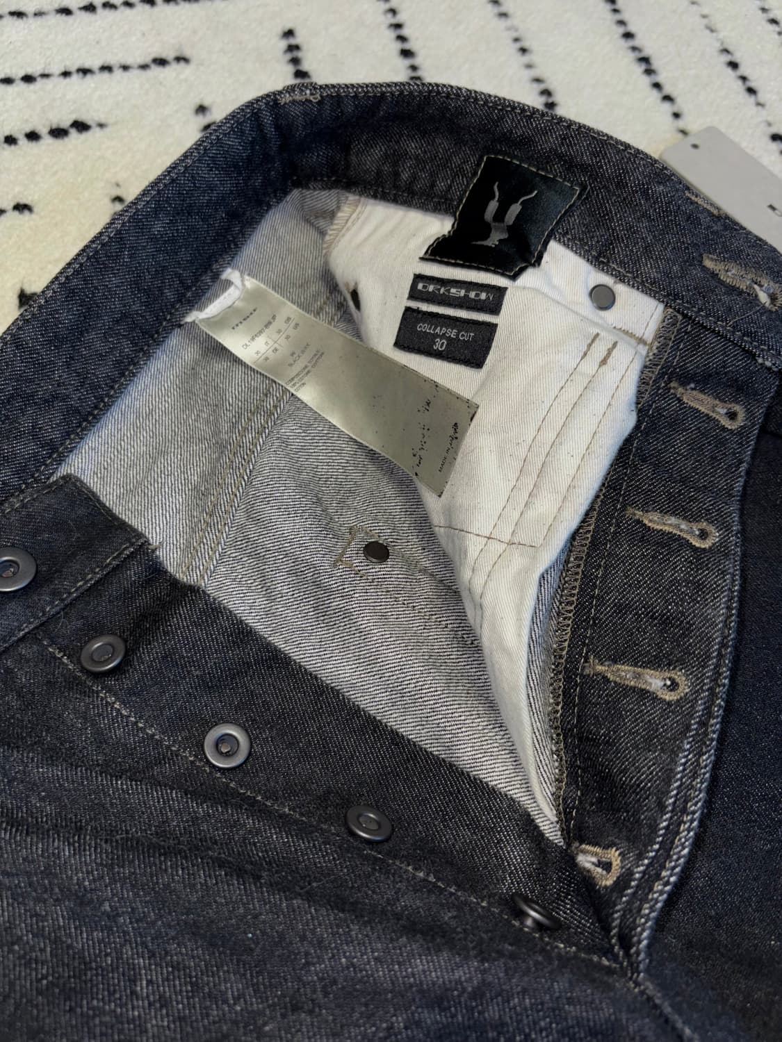 릭오웬스 다크쉐도우 콜랩스 왁스 진 상품이미지6