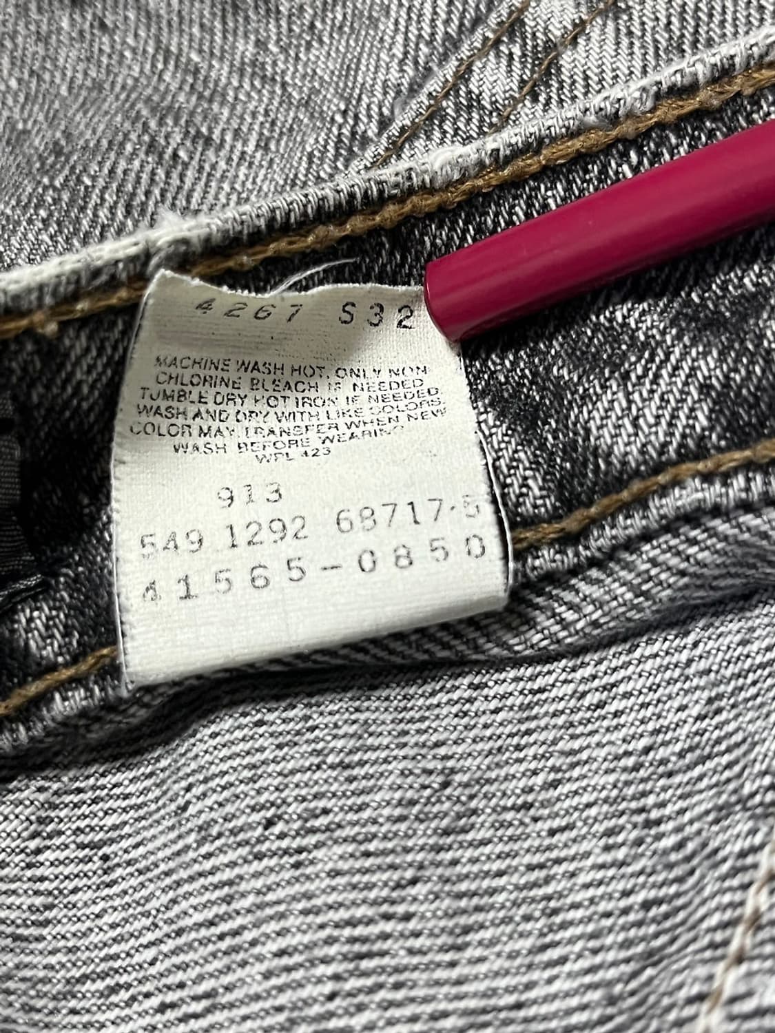 리바이스 실버탭 90s usa 루즈핏 데님 팬츠 [34x32] 상품이미지5