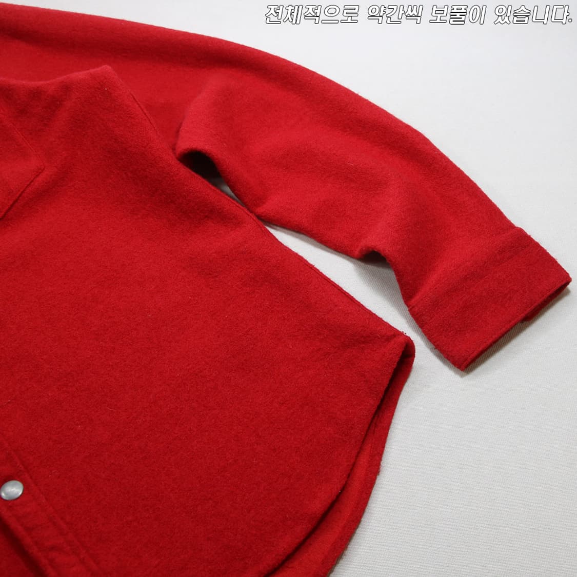 (착용컷) RED BUTTON 모직 셔츠 (남성용 100) 상품이미지7