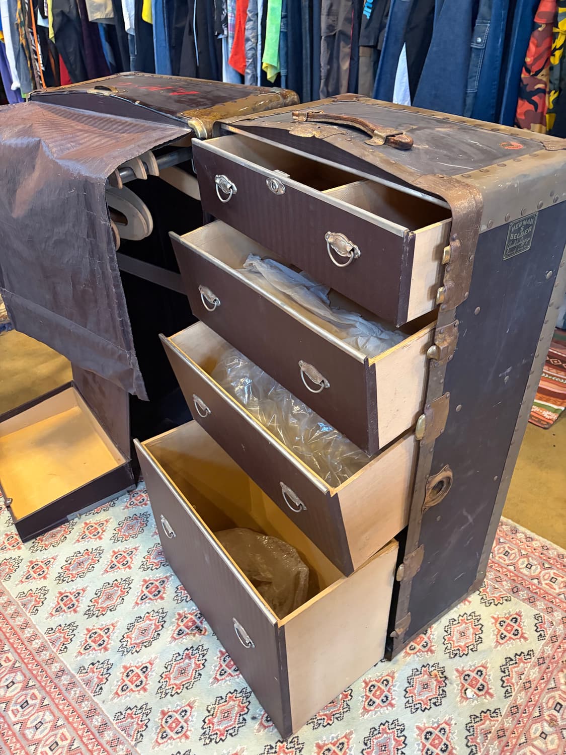 빈티지 쇼케이스 옷장 수납장  상품이미지8