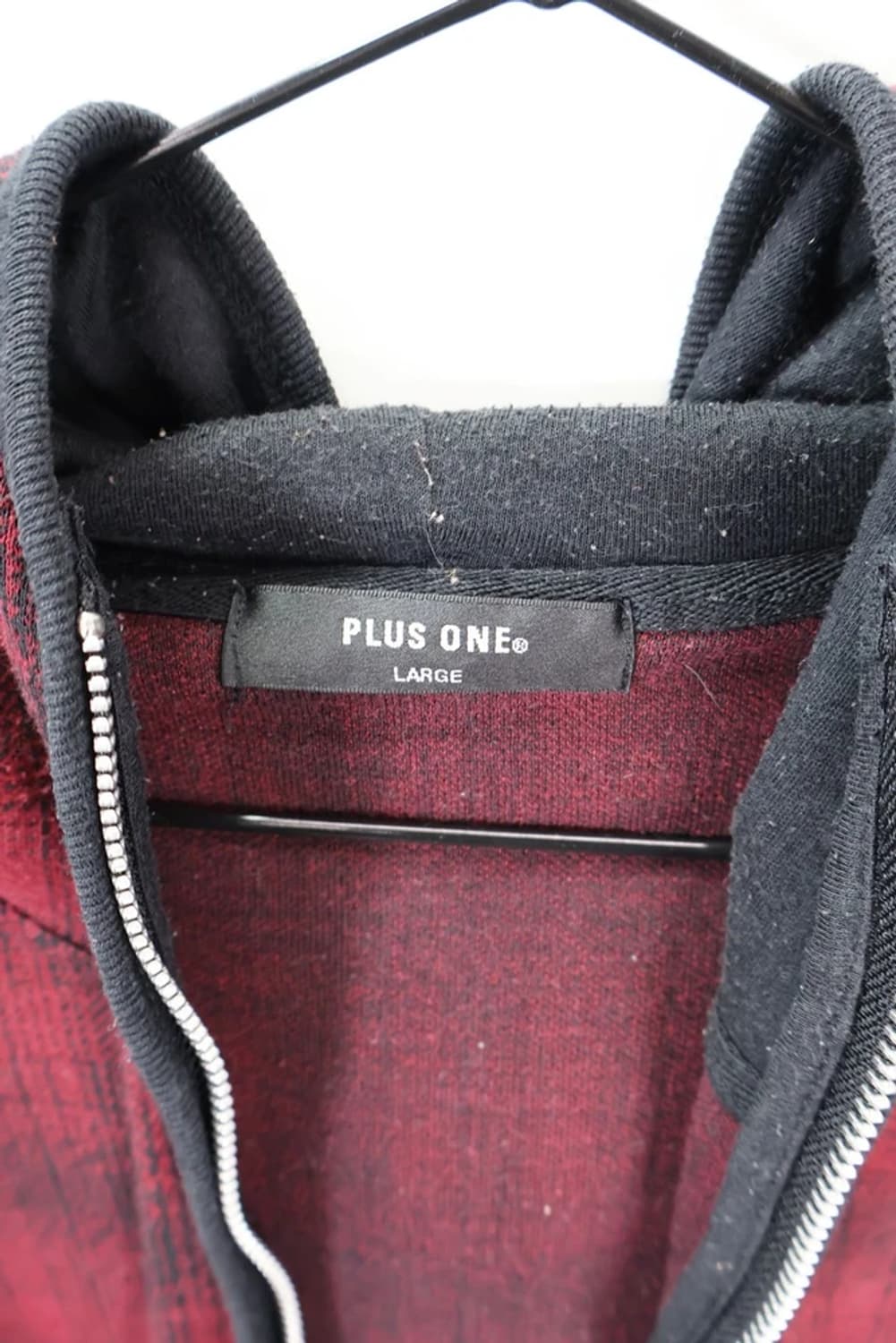 JPN 체크 패턴 후드집업 상품이미지6