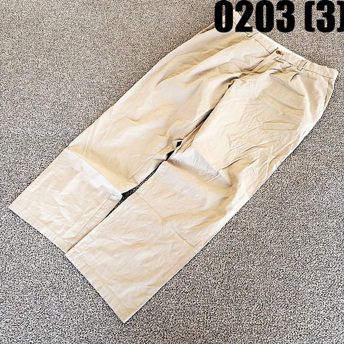 [94-106] 빈폴 원턱 베이지 치노 면 팬츠 상품이미지1