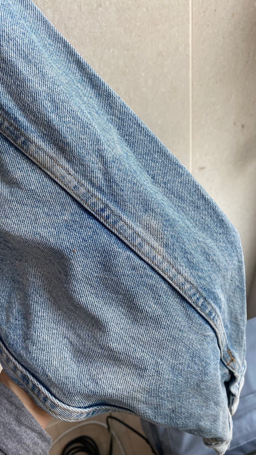 USA 리바이스 80-90년대 트러커 포켓 청자켓(미스터리 메세지) 상품이미지7