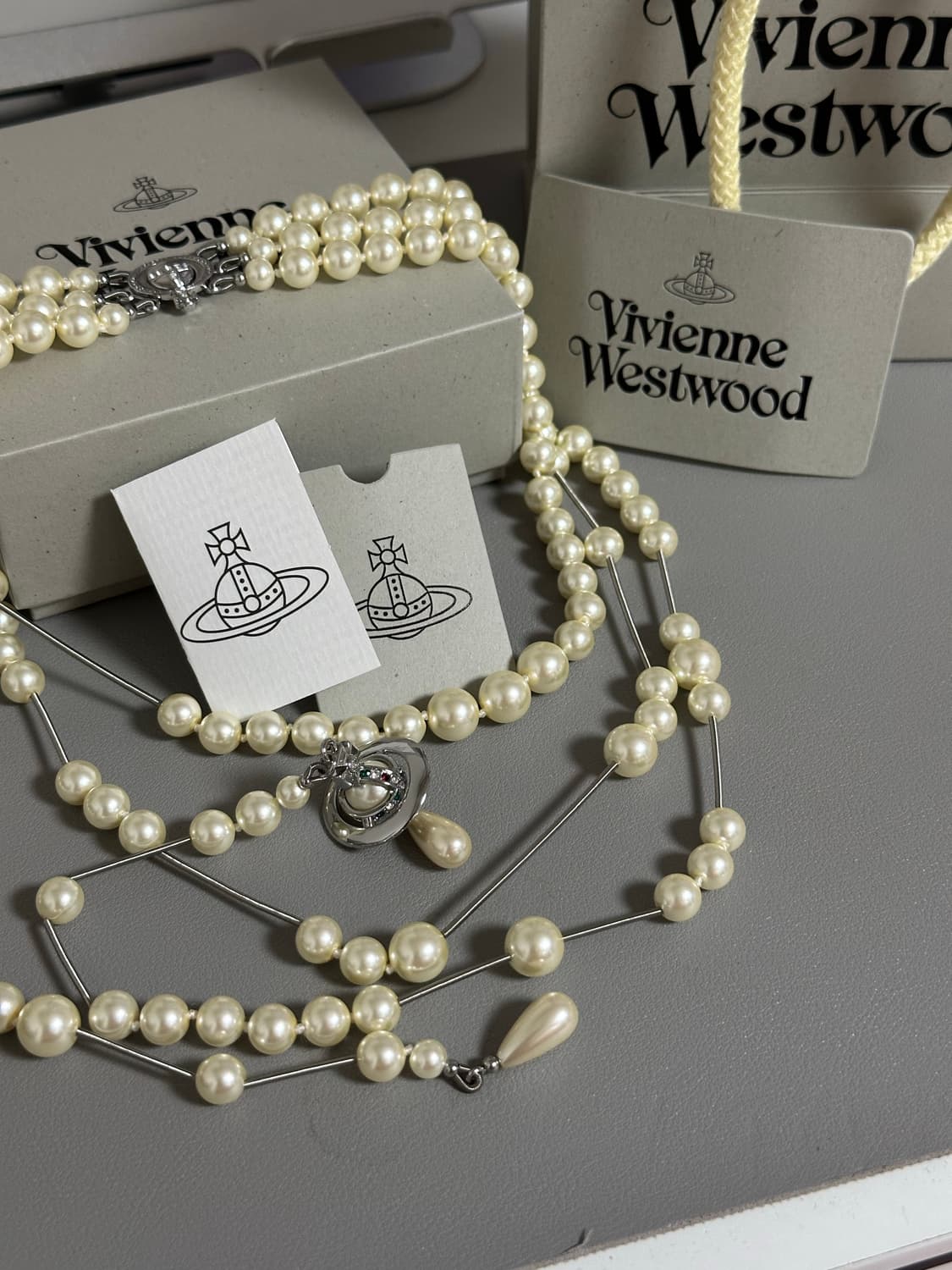 🤍비비안웨스트우드 브로큰 펄 목걸이🤍 상품이미지1