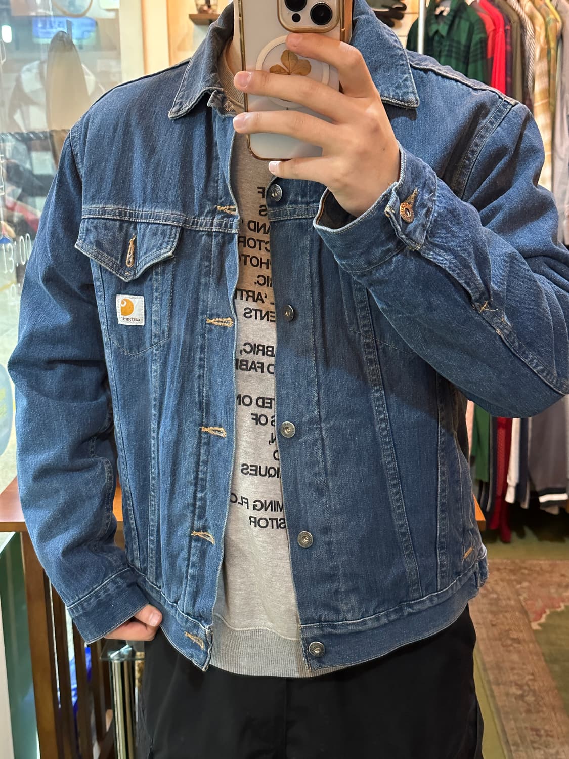 칼하트 쉐르파 데님 자켓 상품이미지2