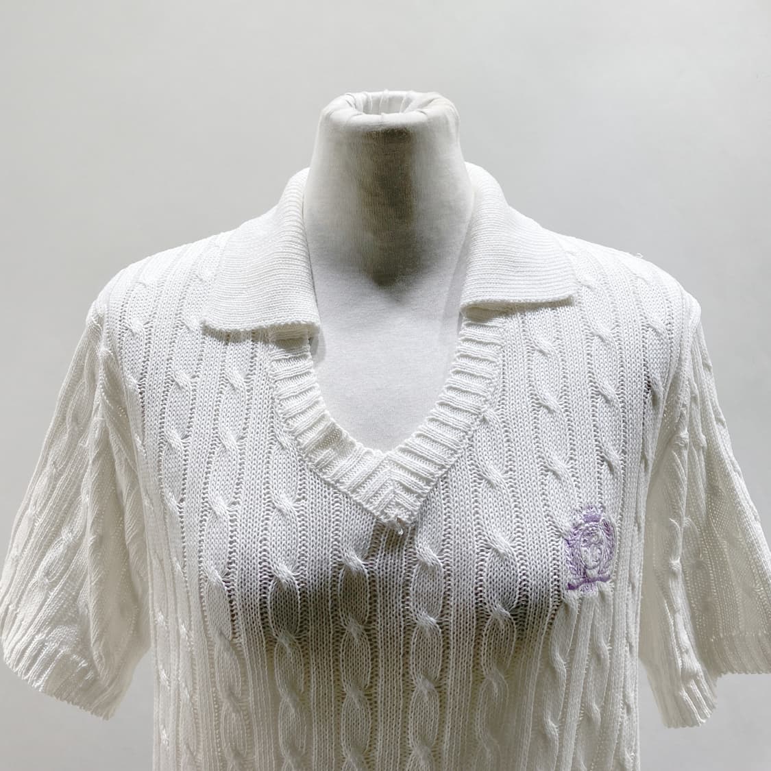 JENNY EYELET 여성 카라 반팔니트 66 상품이미지2