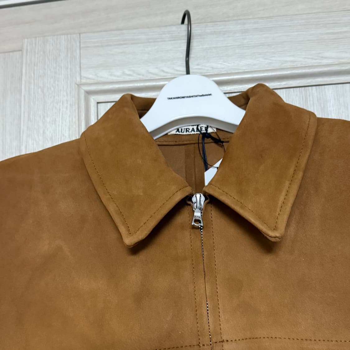 [4] 오라리 램 스웨이드 블루종 새상품 상품이미지2