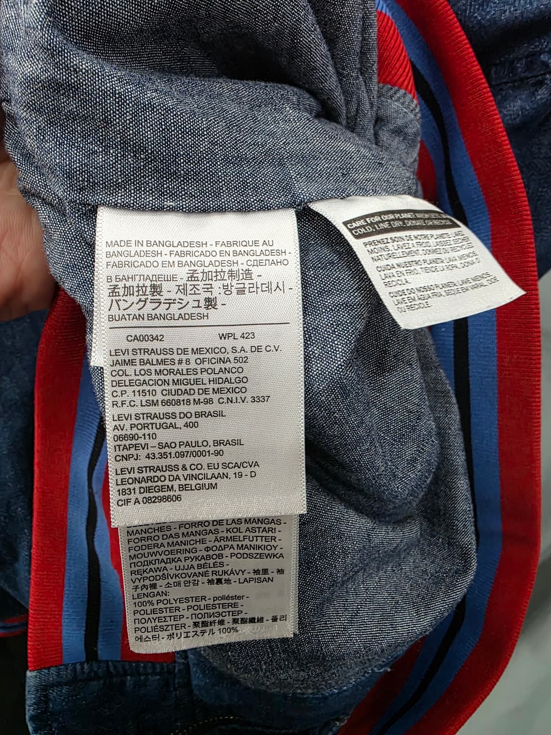 리바이스 여성 데님 블루종 자켓 상품이미지4